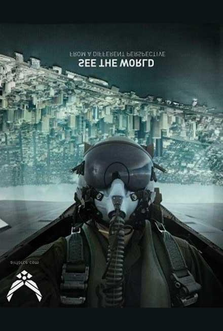 see the world air force poster
