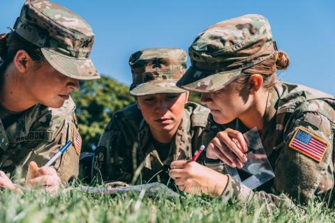 UNH Army ROTC students in training exercise